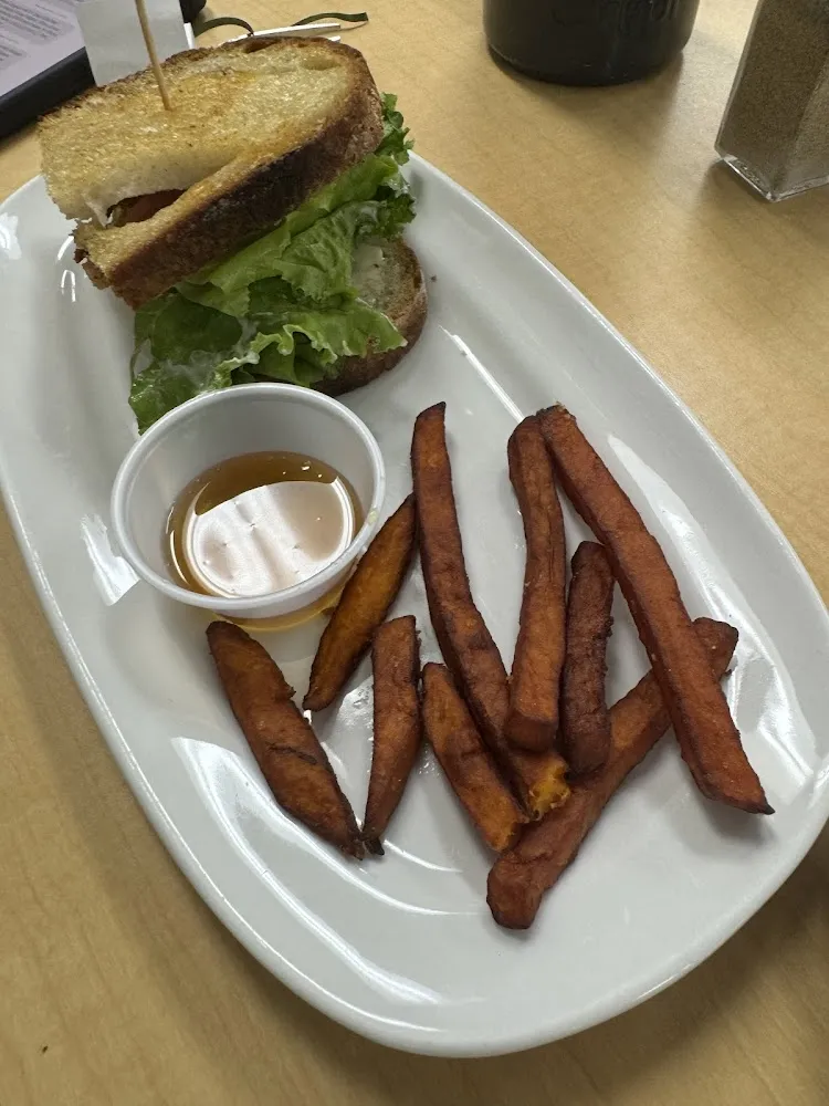 blt with Sweet Potato Fries