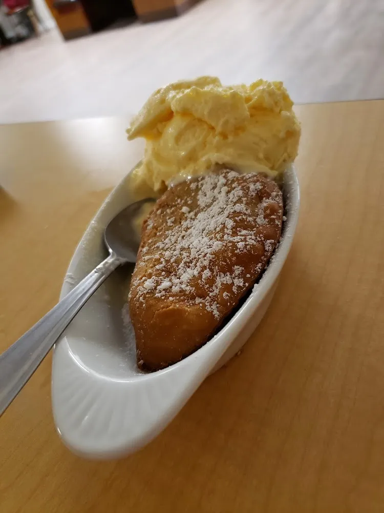 Fried Apple Pie with Ice Cream